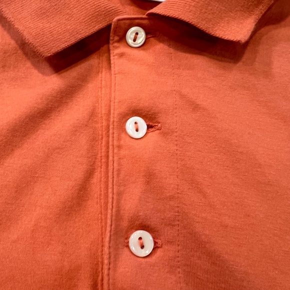 Lacoste Men's Cotton Polo, Orange, Size 6 (XL), lightweight, collared, summer - Picture 5 of 13